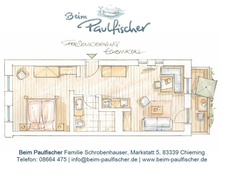Beim Paulfischer - Eckbankerl Chieming Eksteriør bilde